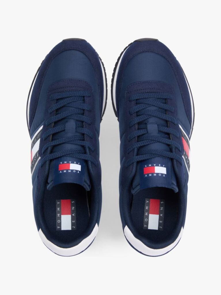 Μπλε Sneakers Με Μίξη Υφών Και Πίσω Αντίθεση  Άνδρες