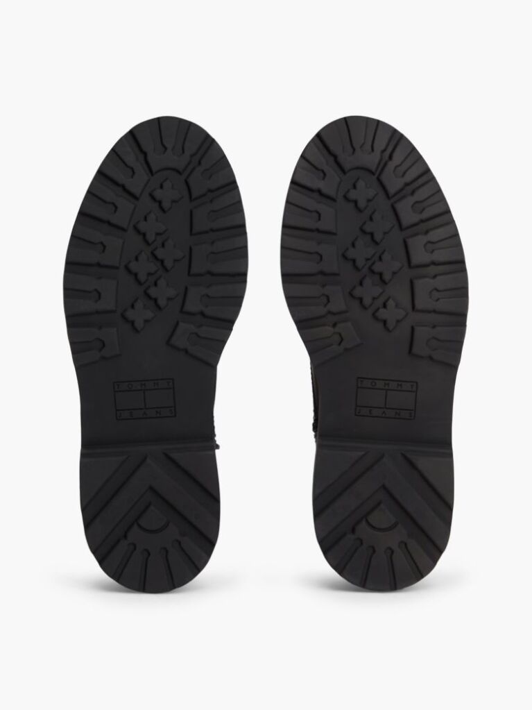 Black Archive Leather Lace-Up Mid Boots  Men