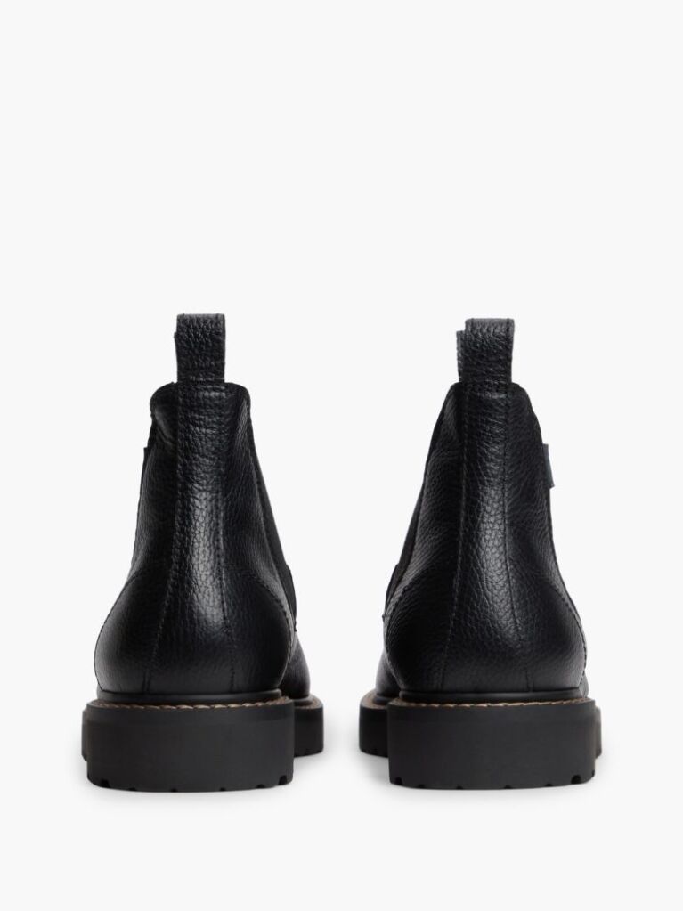 Black Archive Warm Lined Leather Chelsea Boots  Men
