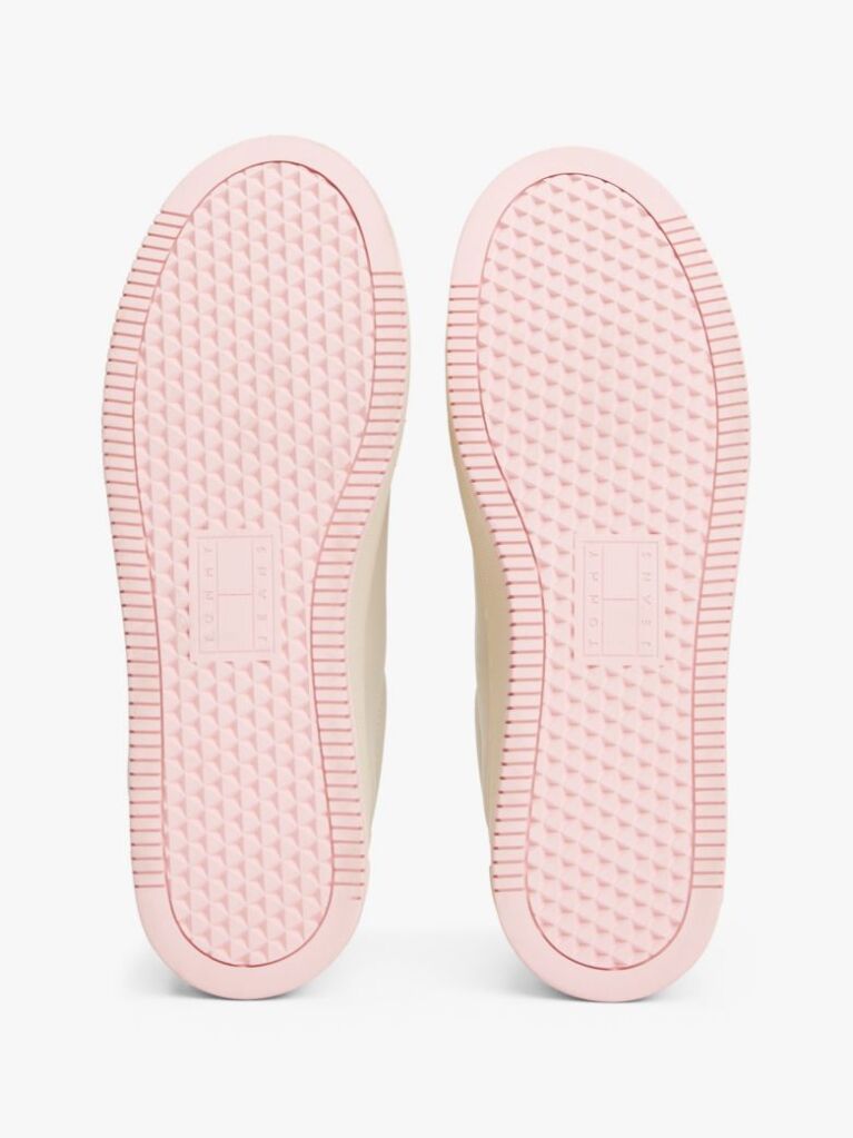 Ροζ Essential Δερμάτινα Sneakers Με Σόλα Flatform  Γυναίκες