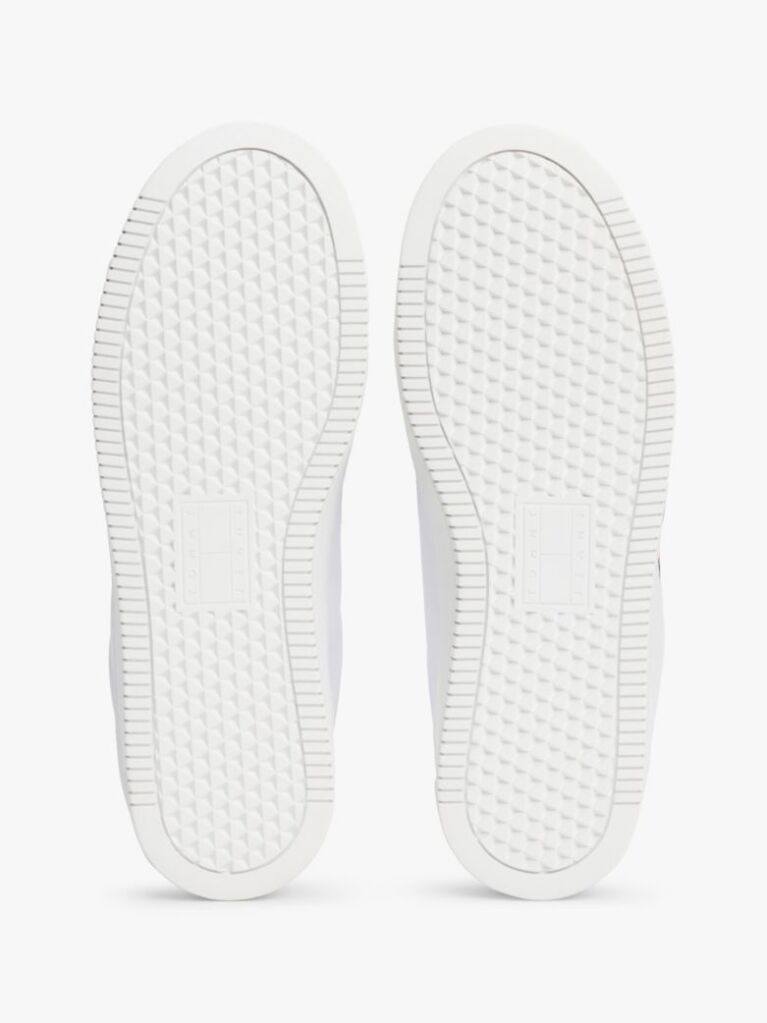 Άσπρο Essential Δερμάτινα Sneakers Με Σόλα Flatform  Γυναίκες