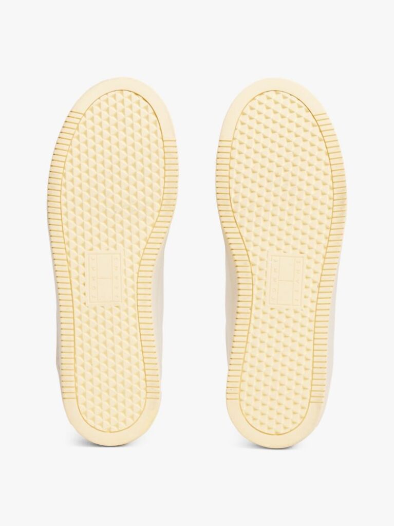 Άσπρο Essential Δερμάτινα Sneakers Με Σόλα Flatform  Γυναίκες