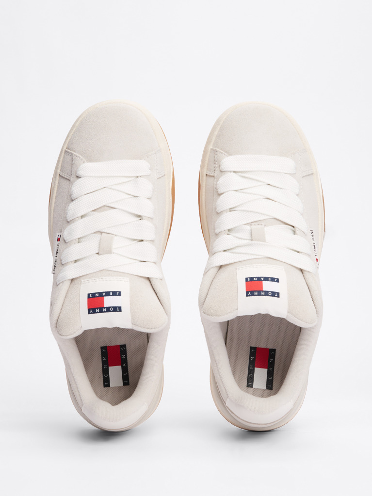 Γκρι Δετά Sneakers Με Σουέτ Φινίρισμα  Γυναίκες