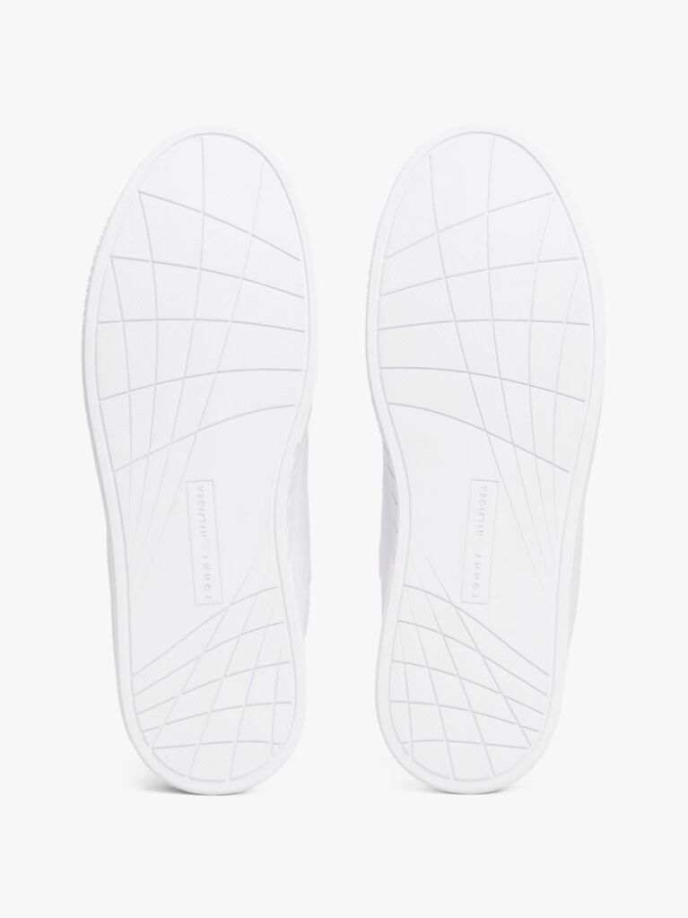 Άσπρο Essential Δερμάτινα Δετά Sneakers  Άνδρες