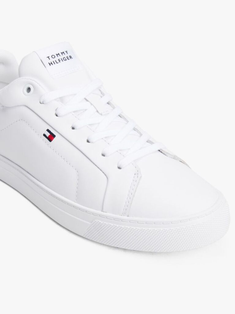 Άσπρο Essential Δερμάτινα Δετά Sneakers  Άνδρες