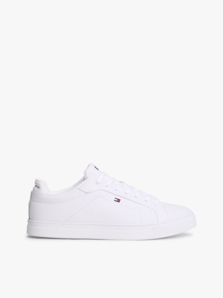 Άσπρο Essential Δερμάτινα Δετά Sneakers  Άνδρες
