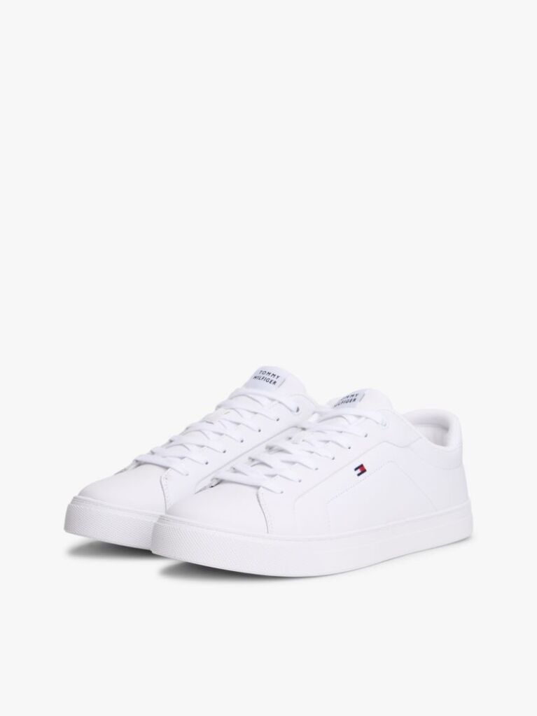 Άσπρο Essential Δερμάτινα Δετά Sneakers  Άνδρες
