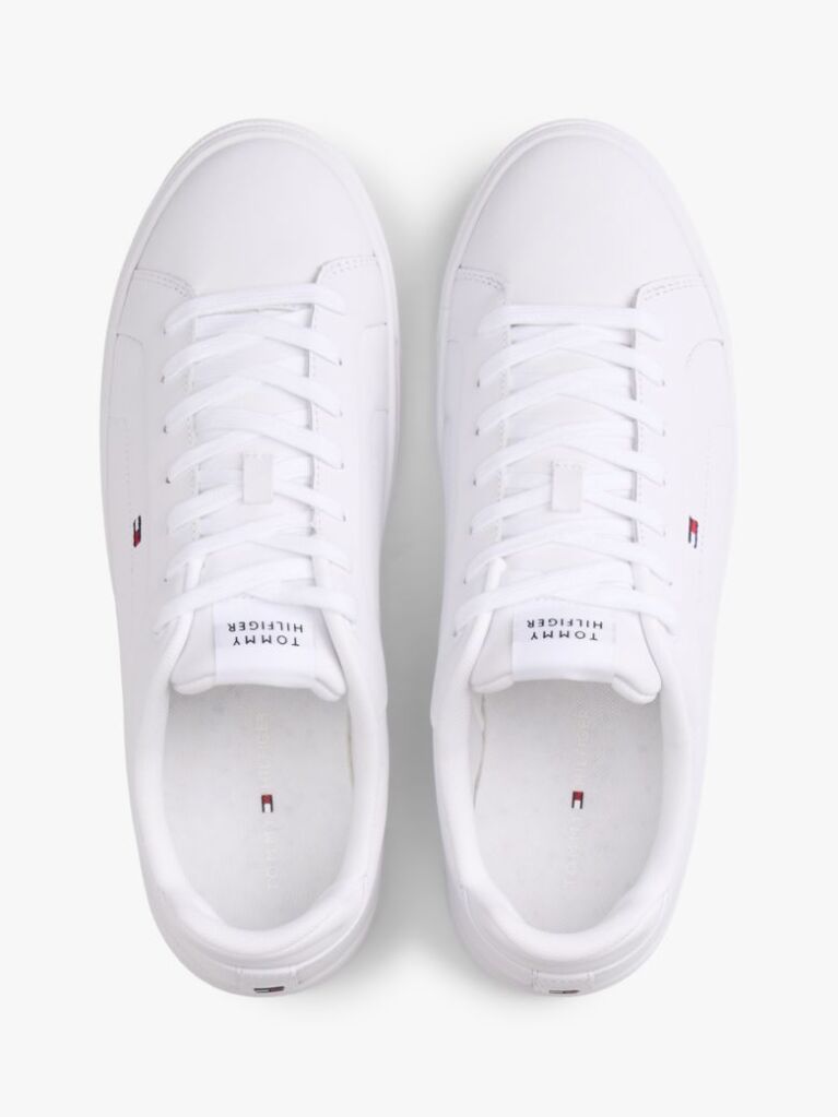 Άσπρο Essential Δερμάτινα Δετά Sneakers  Άνδρες