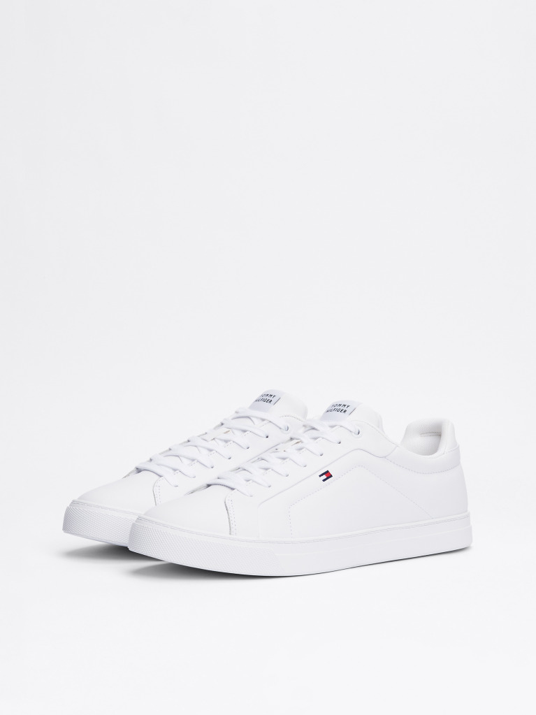 Άσπρο Essential Δερμάτινα Δετά Sneakers  Άνδρες