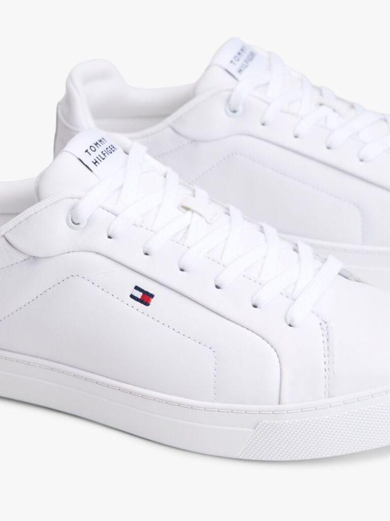 Άσπρο Essential Δερμάτινα Δετά Sneakers  Άνδρες