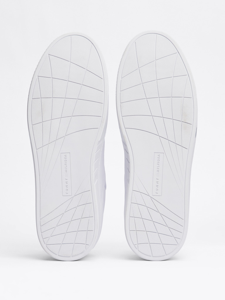 Άσπρο Essential Δερμάτινα Δετά Sneakers  Άνδρες