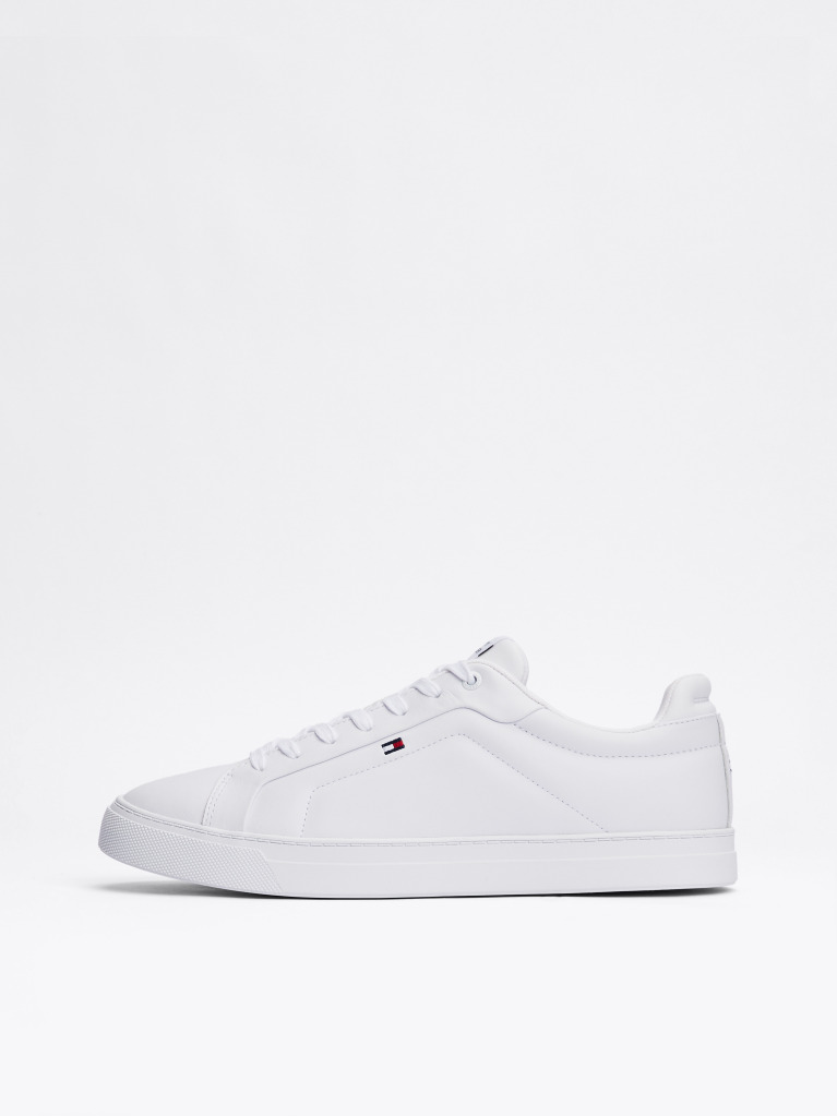 Άσπρο Essential Δερμάτινα Δετά Sneakers  Άνδρες
