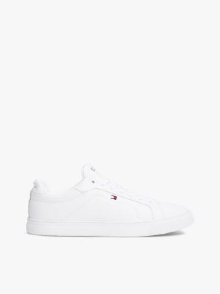 Άσπρο Essential Δερμάτινα Δετά Sneakers  Άνδρες