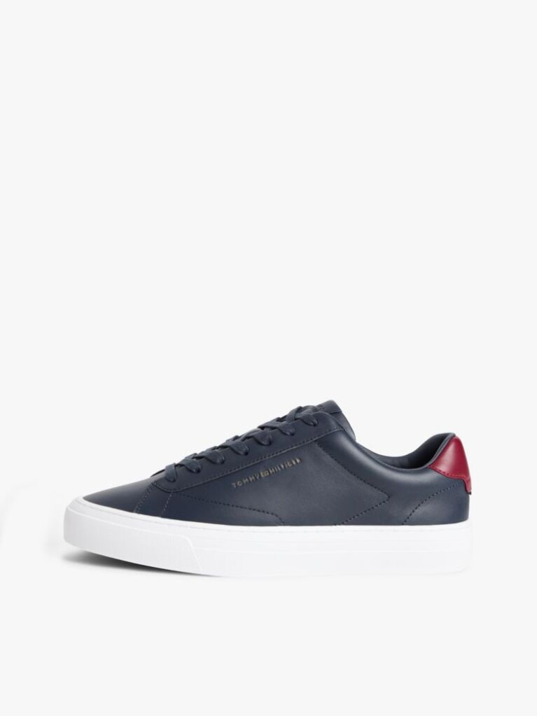 Μπλε Δερμάτινα Sneakers  Άνδρες