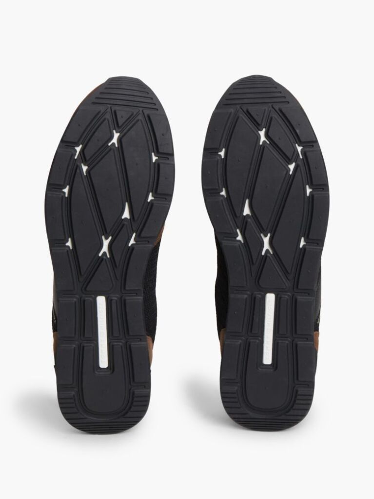 Καφέ Sneakers Με Μίξη Υφών Και Λογότυπο  Άνδρες