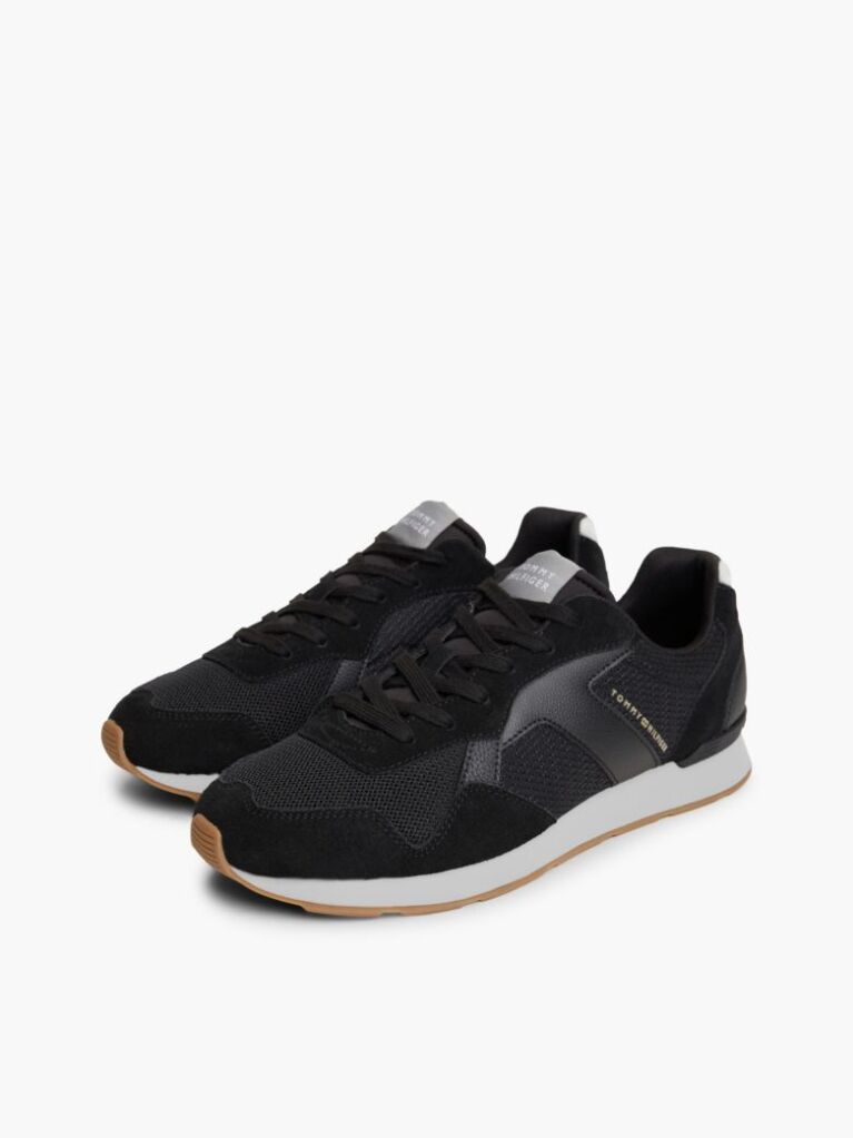 Γκρι Sneakers Με Μίξη Υφών Και Λογότυπο  Άνδρες