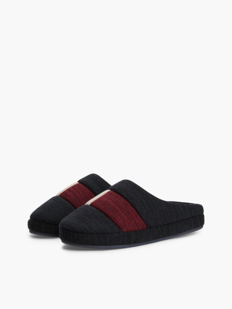 Multi Colour-Blocked Flag Slippers  Men