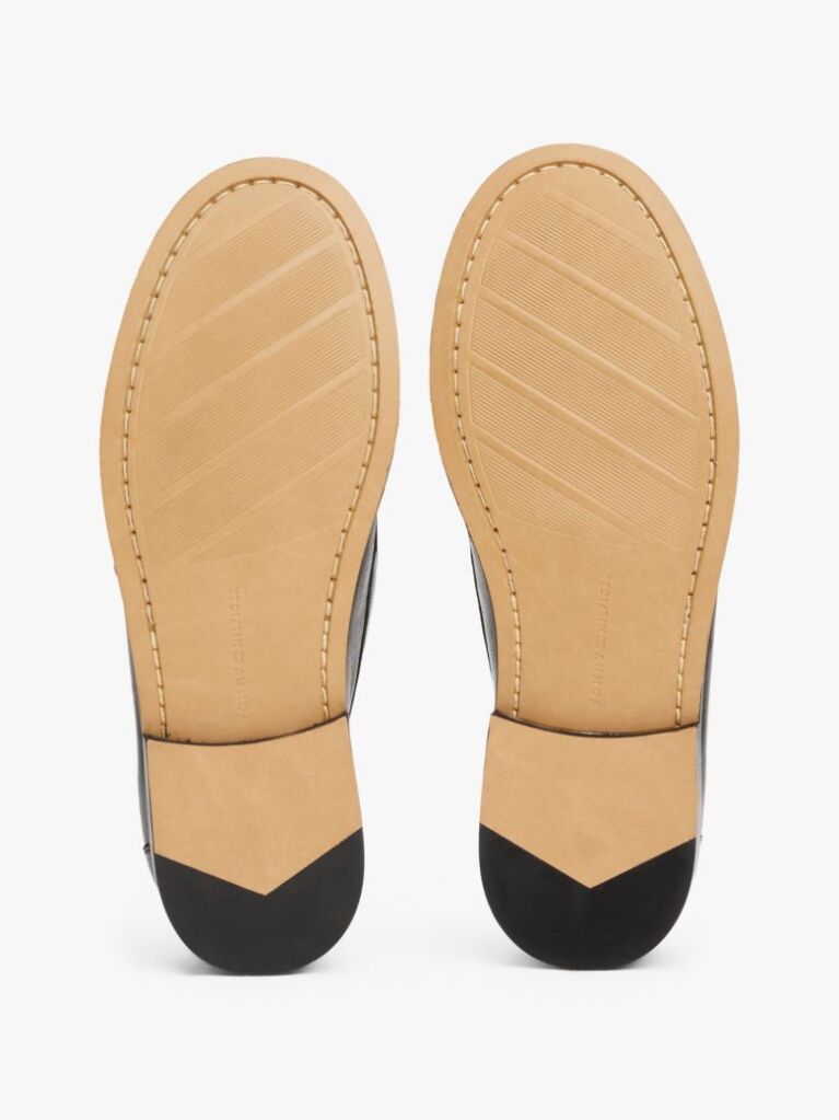 Μαύρο Δερμάτινα Horsebit Loafers  Γυναίκες