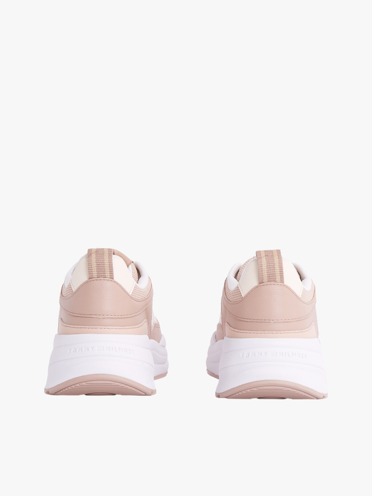 Multi Δερμάτινα Chunky Sneakers Με Μίξη Υφών  Γυναίκες