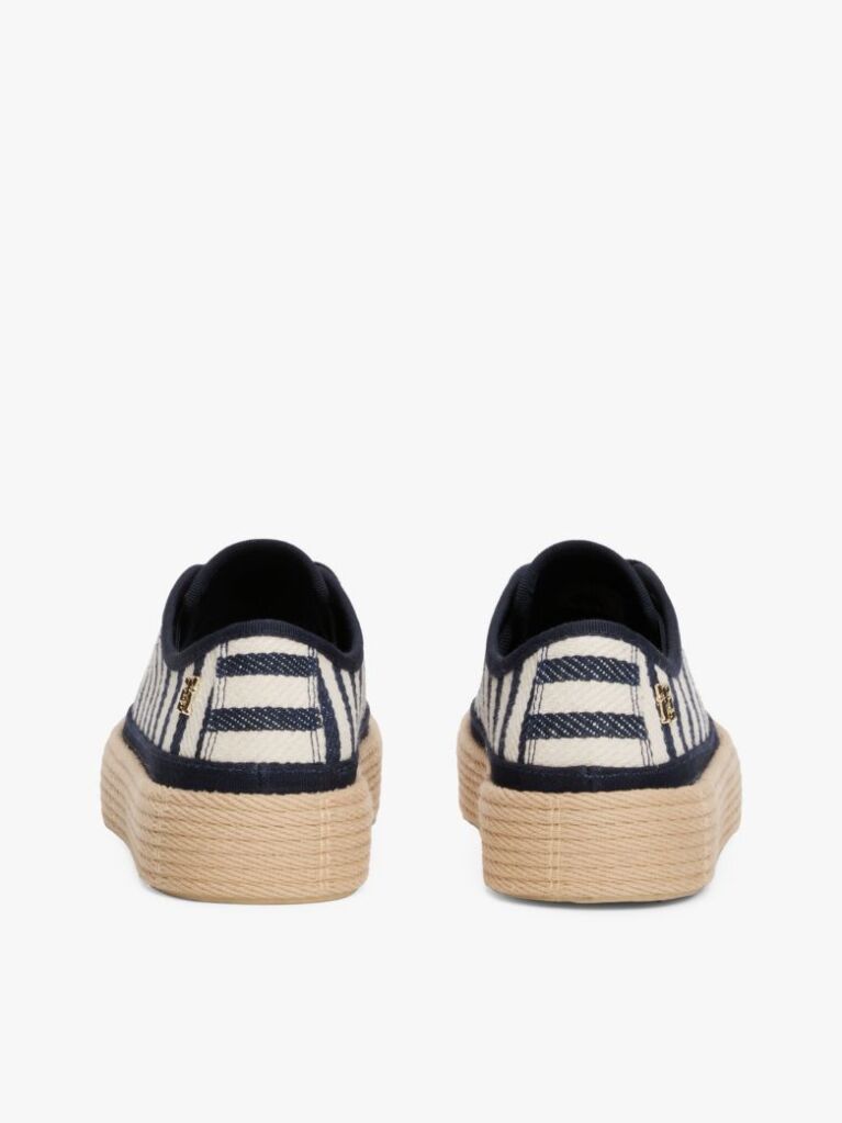 Multi Ριγέ Sneakers Με Ενδιάμεση Σόλα Από Σχοινί  Γυναίκες
