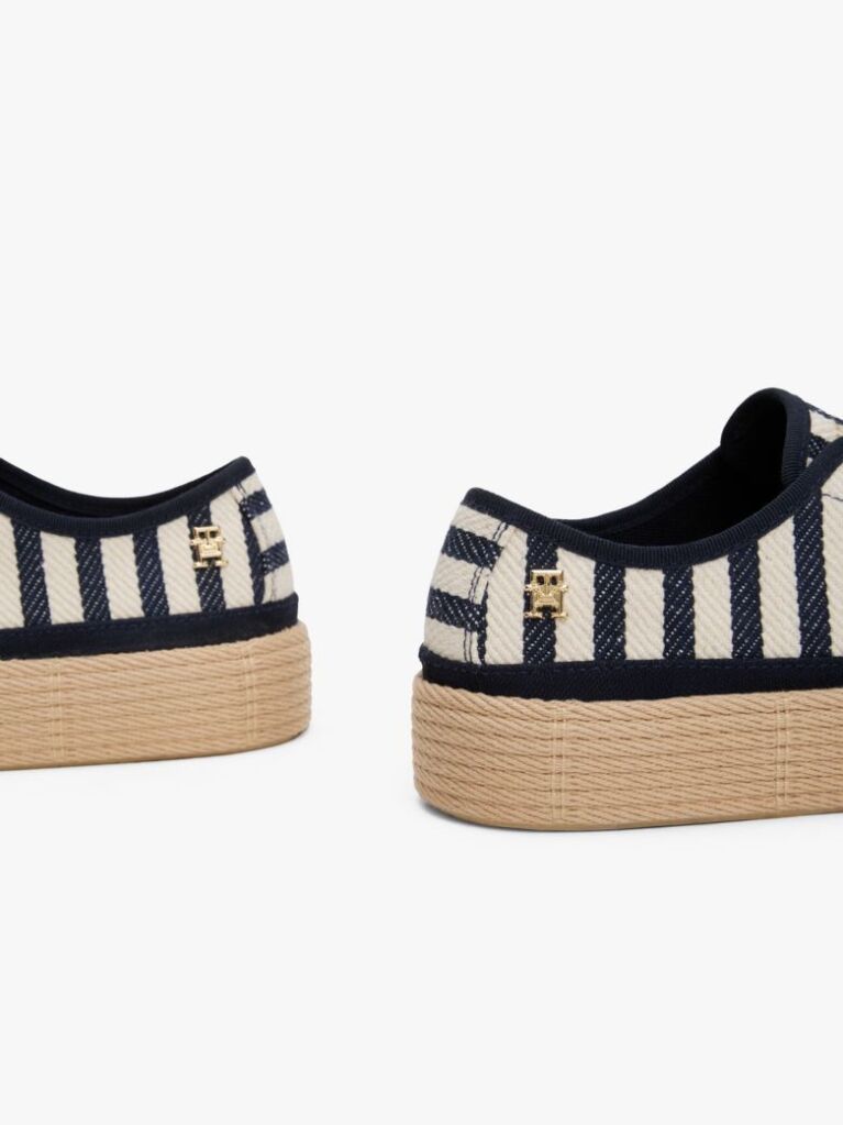 Multi Ριγέ Sneakers Με Ενδιάμεση Σόλα Από Σχοινί  Γυναίκες