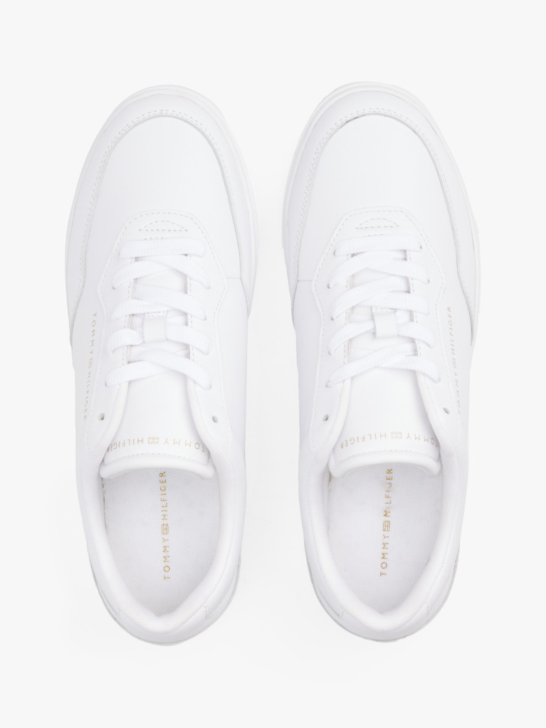 Άσπρο Δερμάτινα Sneakers Με Χαμηλό Κόψιμο  Γυναίκες