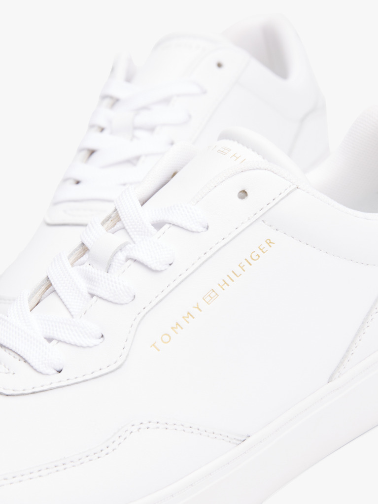 Άσπρο Δερμάτινα Sneakers Με Χαμηλό Κόψιμο  Γυναίκες