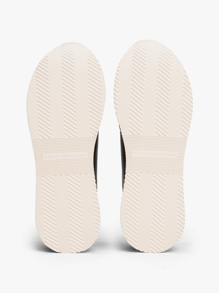 Μαύρο Δερμάτινα Sneakers Με Χρυσές Λεπτομέρειες  Γυναίκες