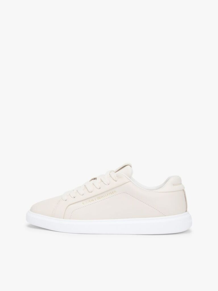 Μπεζ Δερμάτινα Sneakers  Γυναίκες