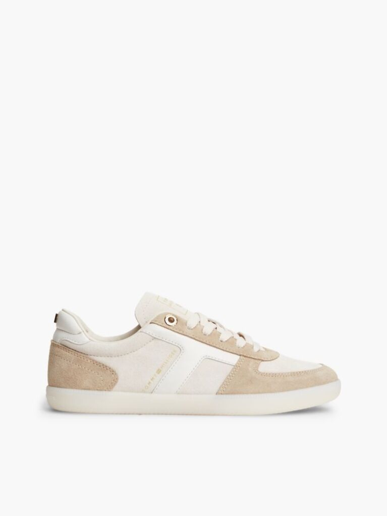 Μπεζ Σουέτ Sneakers Με Μίξη Υφών  Γυναίκες