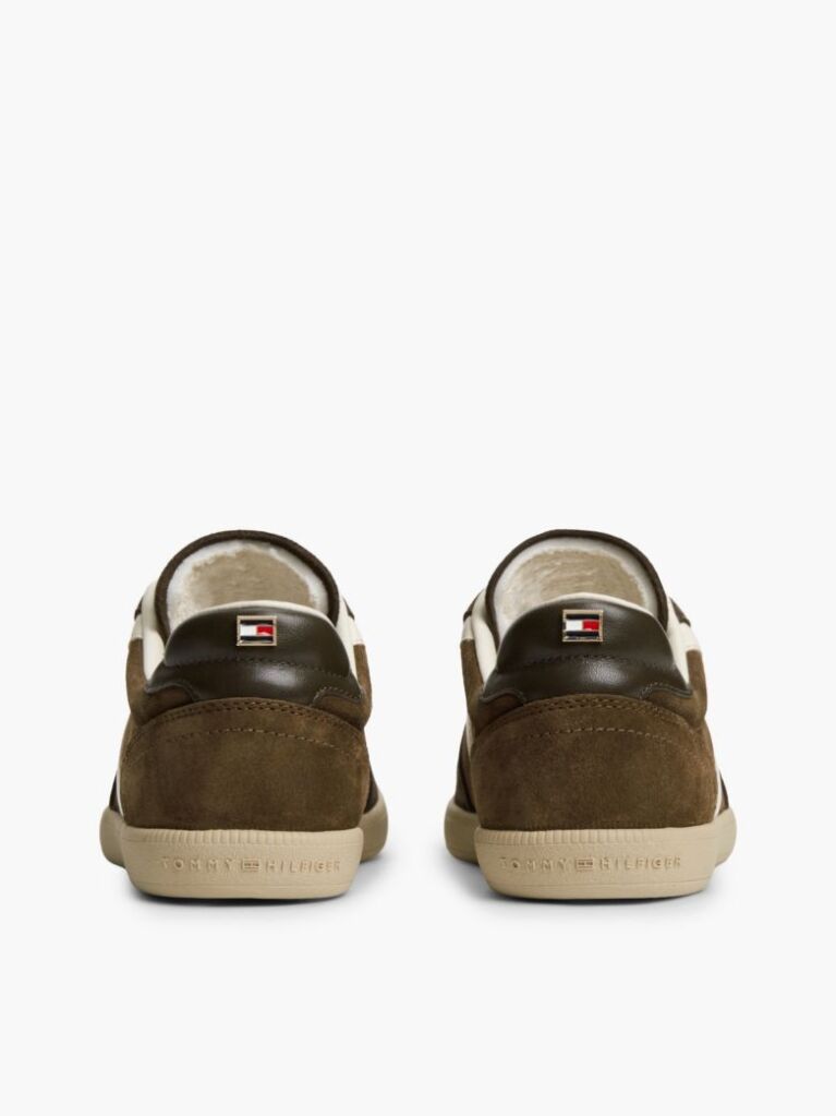 Καφέ Σουέτ Sneakers Με Μίξη Υφών  Γυναίκες