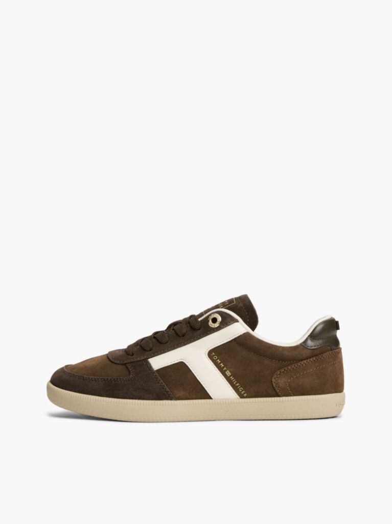 Καφέ Σουέτ Sneakers Με Μίξη Υφών  Γυναίκες