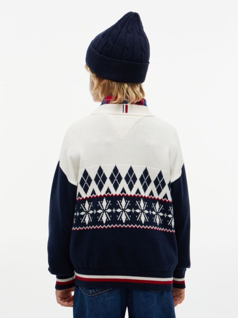 Multi Varsity Logo Fair Isle Jumper  Boys