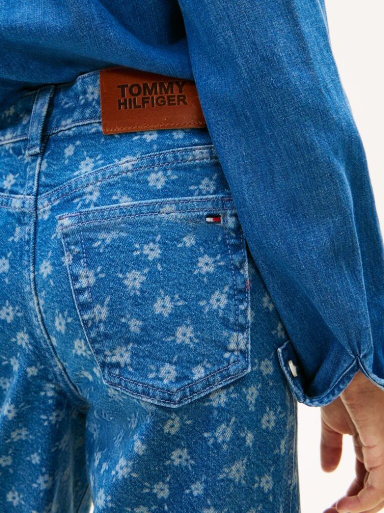 Denim Φαρδύ Τζιν Με Φλοράλ Σχέδιο  Κορίτσια