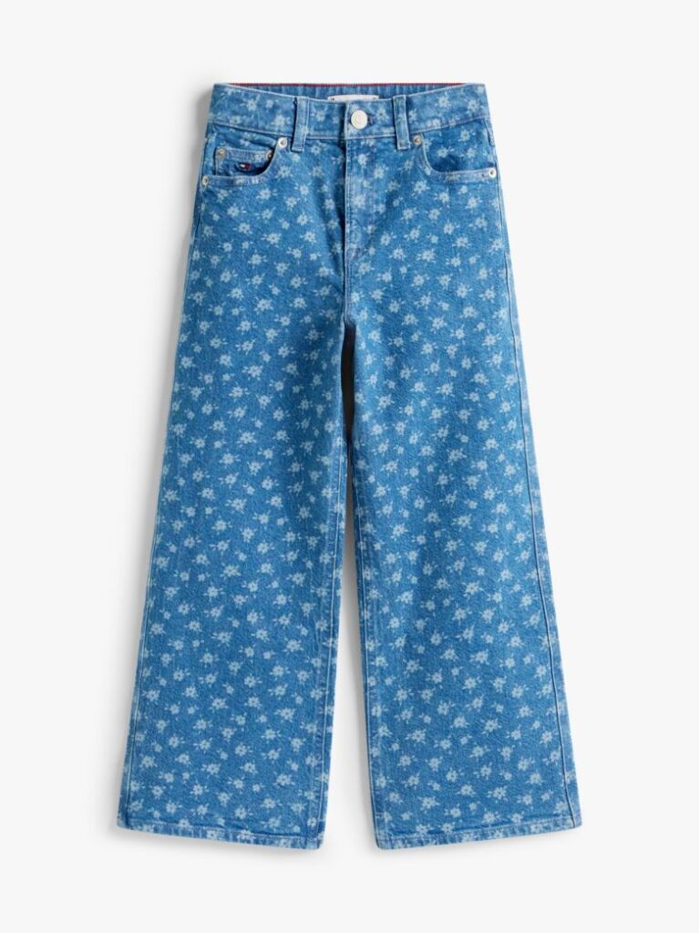Denim Φαρδύ Τζιν Με Φλοράλ Σχέδιο  Κορίτσια