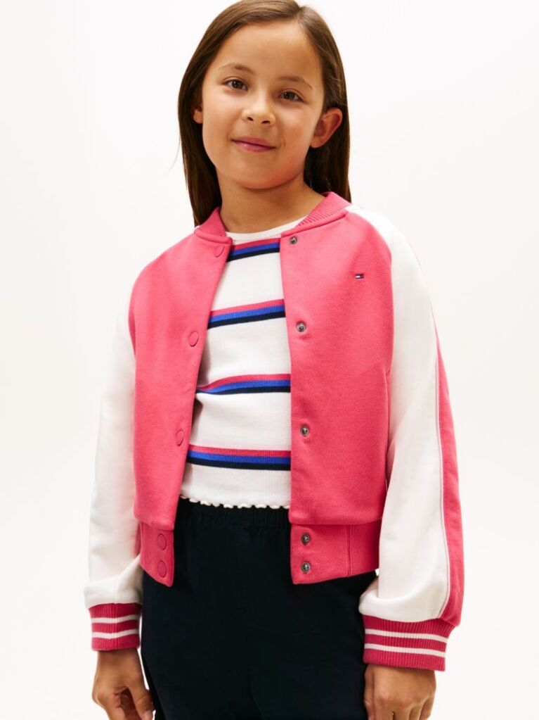 Multi Bomber Τζάκετ Με Colour-Blocked Σχέδιο Και Πίσω Λογότυπο  Κορίτσια