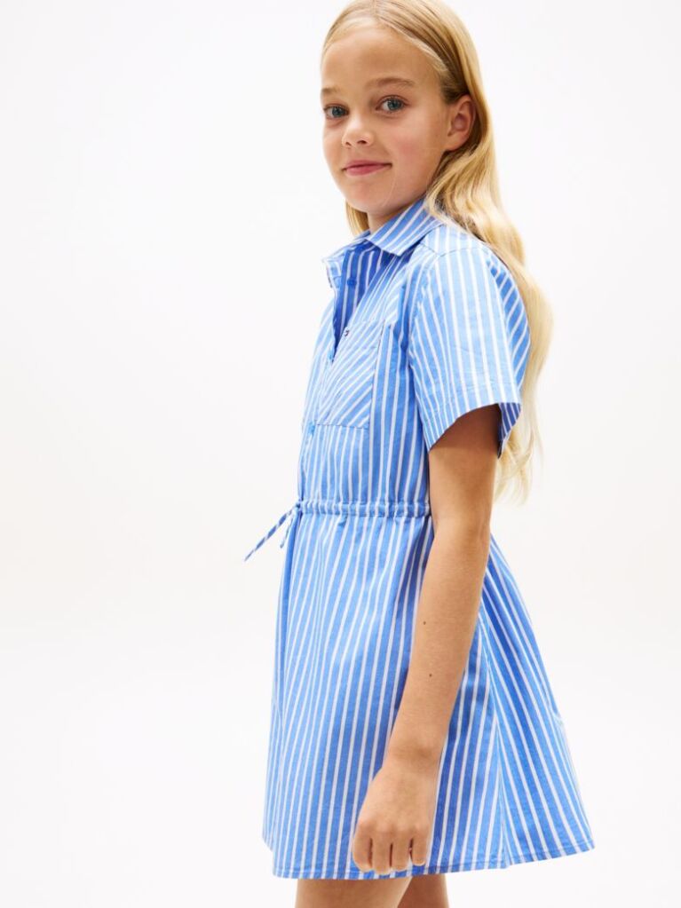 Multi Ριγέ Φόρεμα Πουκαμίσα Stripe Poplin Shirt Dress  Κορίτσια
