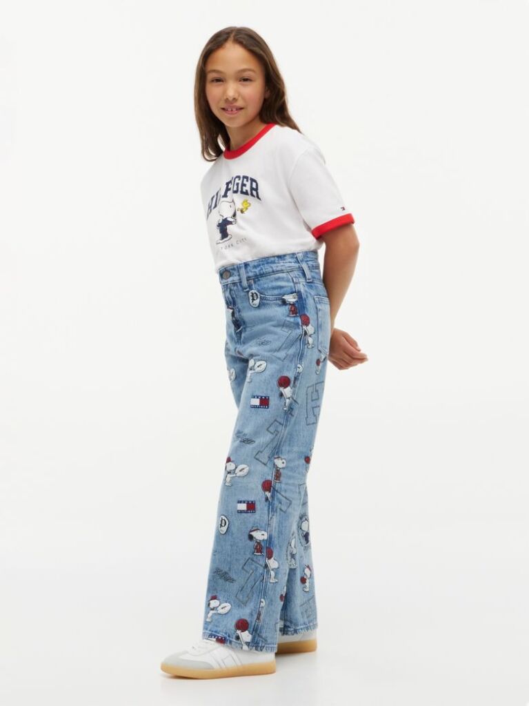 Denim Peanuts®  Ψηλόμεσο Φαρδύ Τζιν  Κορίτσια