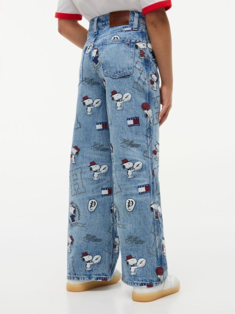 Denim Peanuts®  Ψηλόμεσο Φαρδύ Τζιν  Κορίτσια