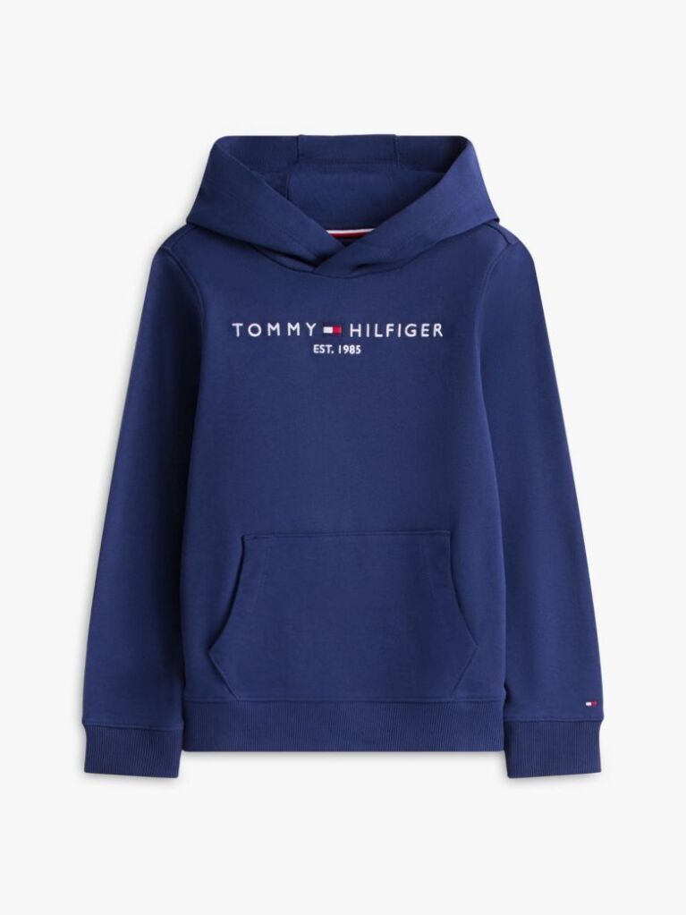Μπλε Essential Hoody Από Οργανικό Βαμβάκι Με Λογότυπο  Παιδί Unisex