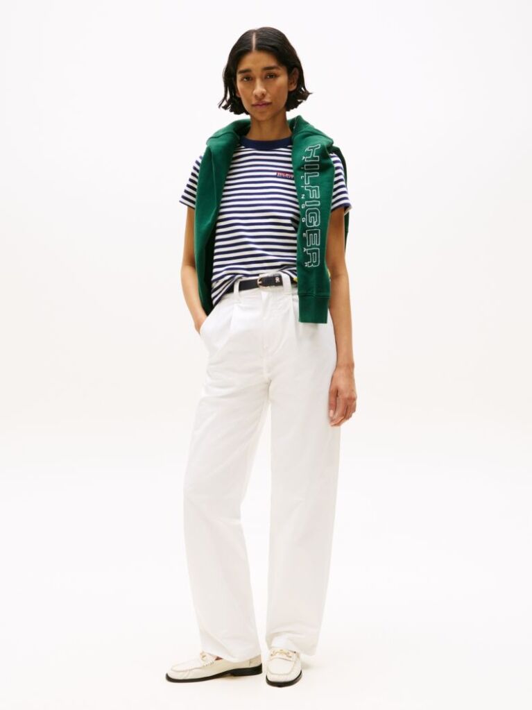 Μπεζ Hilfiger Sailing Παντελόνι Chinos Σε Κανονική Γραμμή  Unisex
