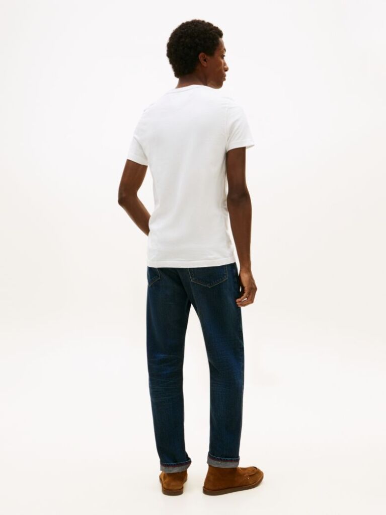 White Core Tommy Logo Tee  Men