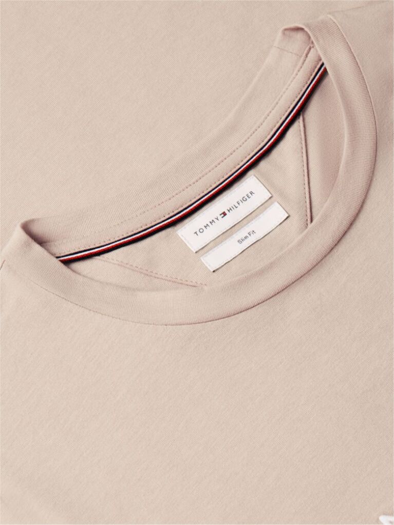 Μπεζ T-Shirt Απο Οργανικό Βαμβάκι  Άνδρες