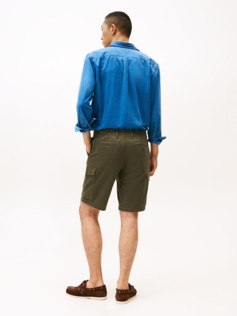 Green 1985 Essential Harlem Relaxed Cargo Bermuda Shorts  Men