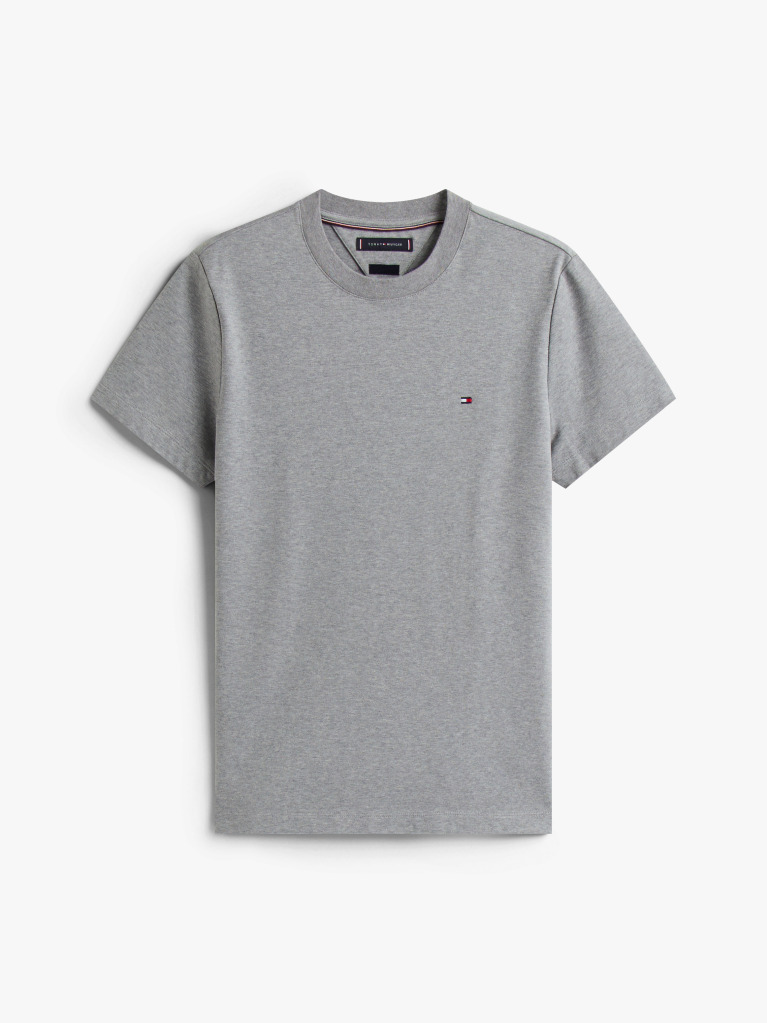 Γκρι Slim T-Shirt Με Κεντητό Σημαιάκι  Άνδρες