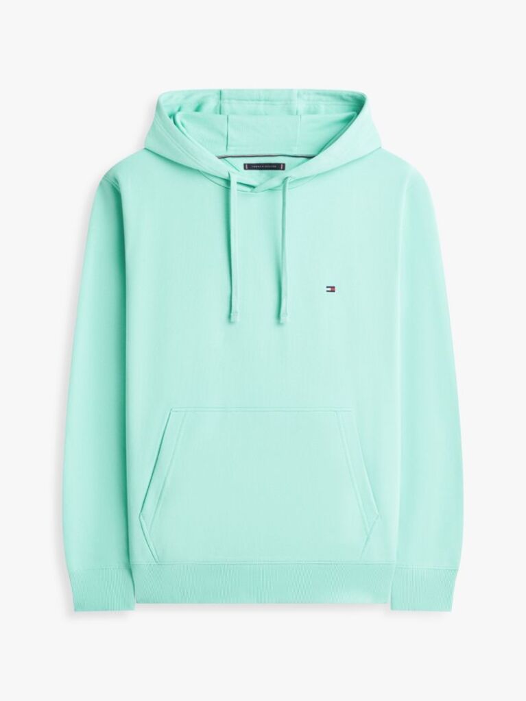 Μπλε Hoody Από Βαμβακερό Terry Με Κεντητό Σημαιάκι  Άνδρες