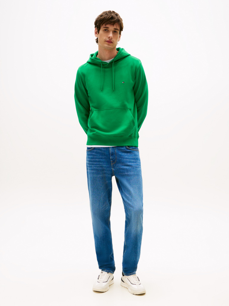 Πράσινο Hoody Από Βαμβακερό Terry Με Κεντητό Σημαιάκι  Άνδρες