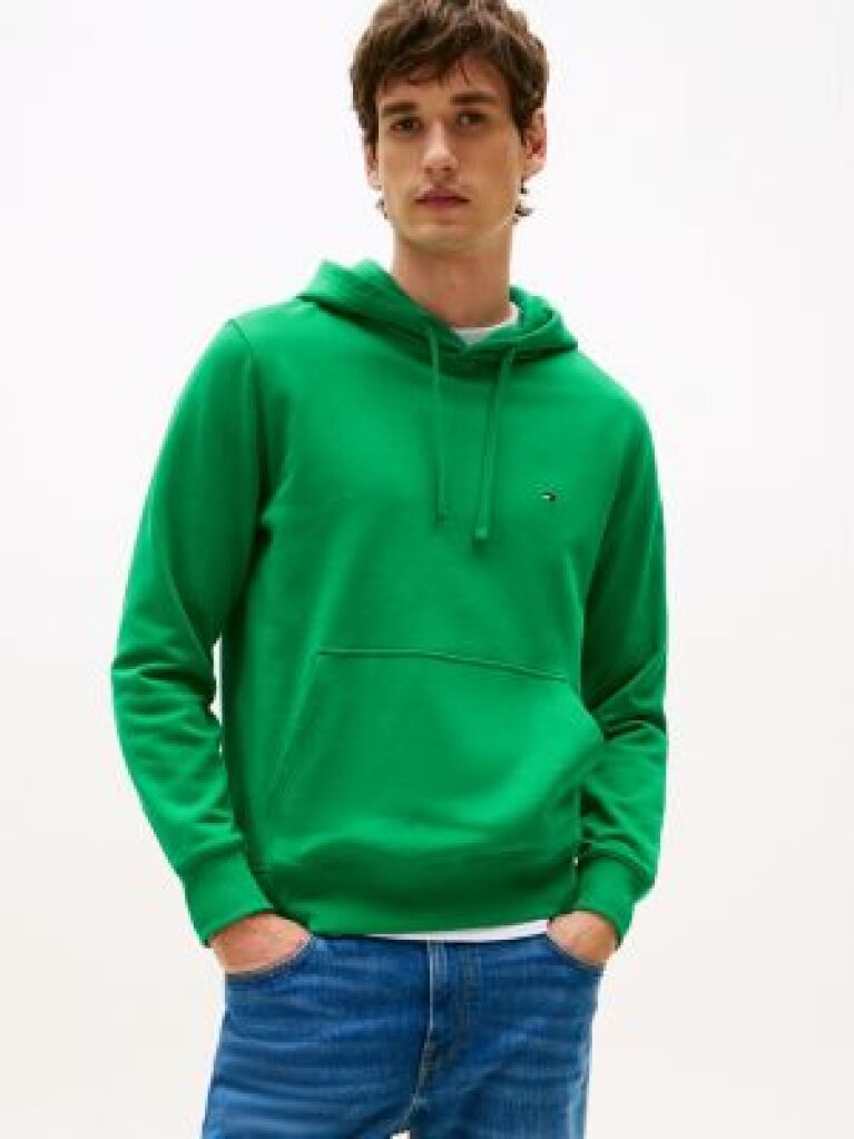 Πράσινο Hoody Από Βαμβακερό Terry Με Κεντητό Σημαιάκι  Άνδρες