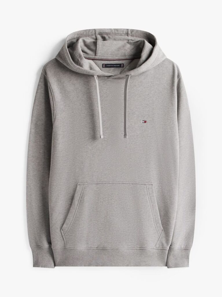 Γκρι Hoody Από Βαμβακερό Terry Με Κεντητό Σημαιάκι  Άνδρες