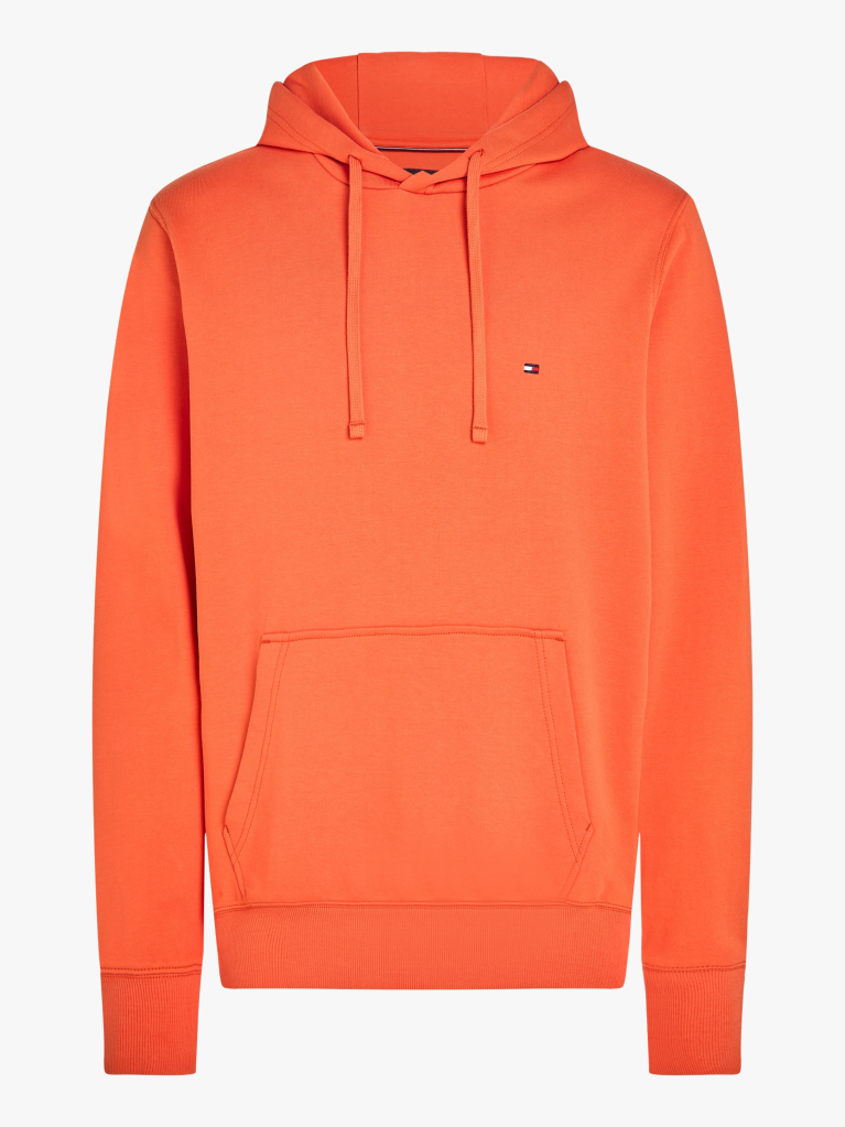 Πορτοκαλί Hoody Από Βαμβακερό Terry Με Κεντητό Σημαιάκι  Άνδρες
